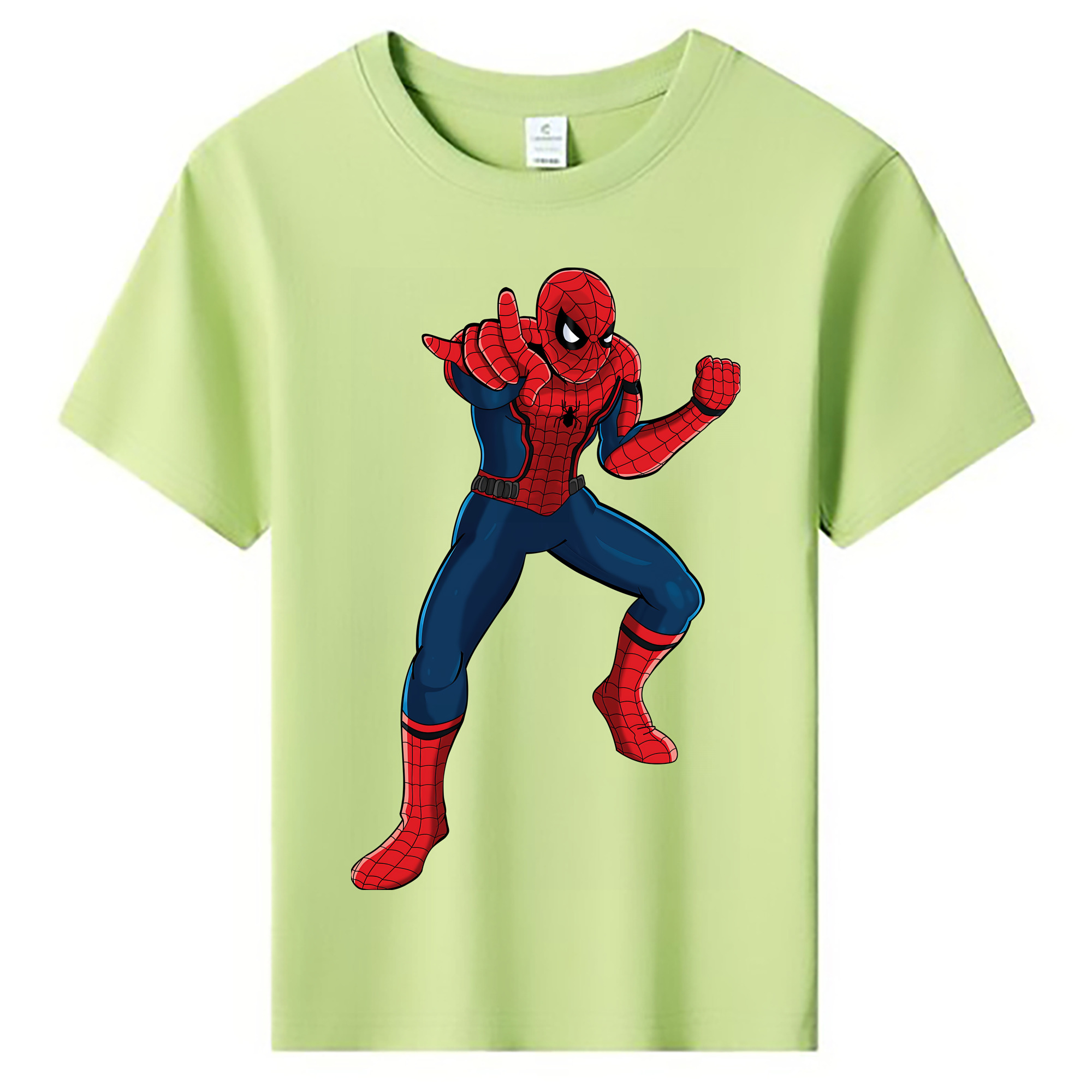 （画像用） Spider Man スパイダーマン 綿100％キッズTシャツ（フロントプリント）